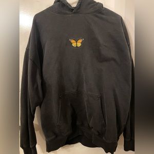 black butterfly brandy melville hoodie